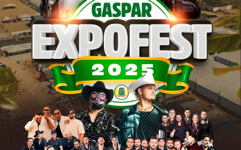 Expo Gaspar 2025 promete movimentar a cidade com cultura, negócios e grandes shows